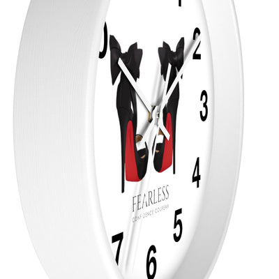 Fearless Confidence Coufeaux Heels &  Bow Wall clock - Fearless Confidence Coufeax™