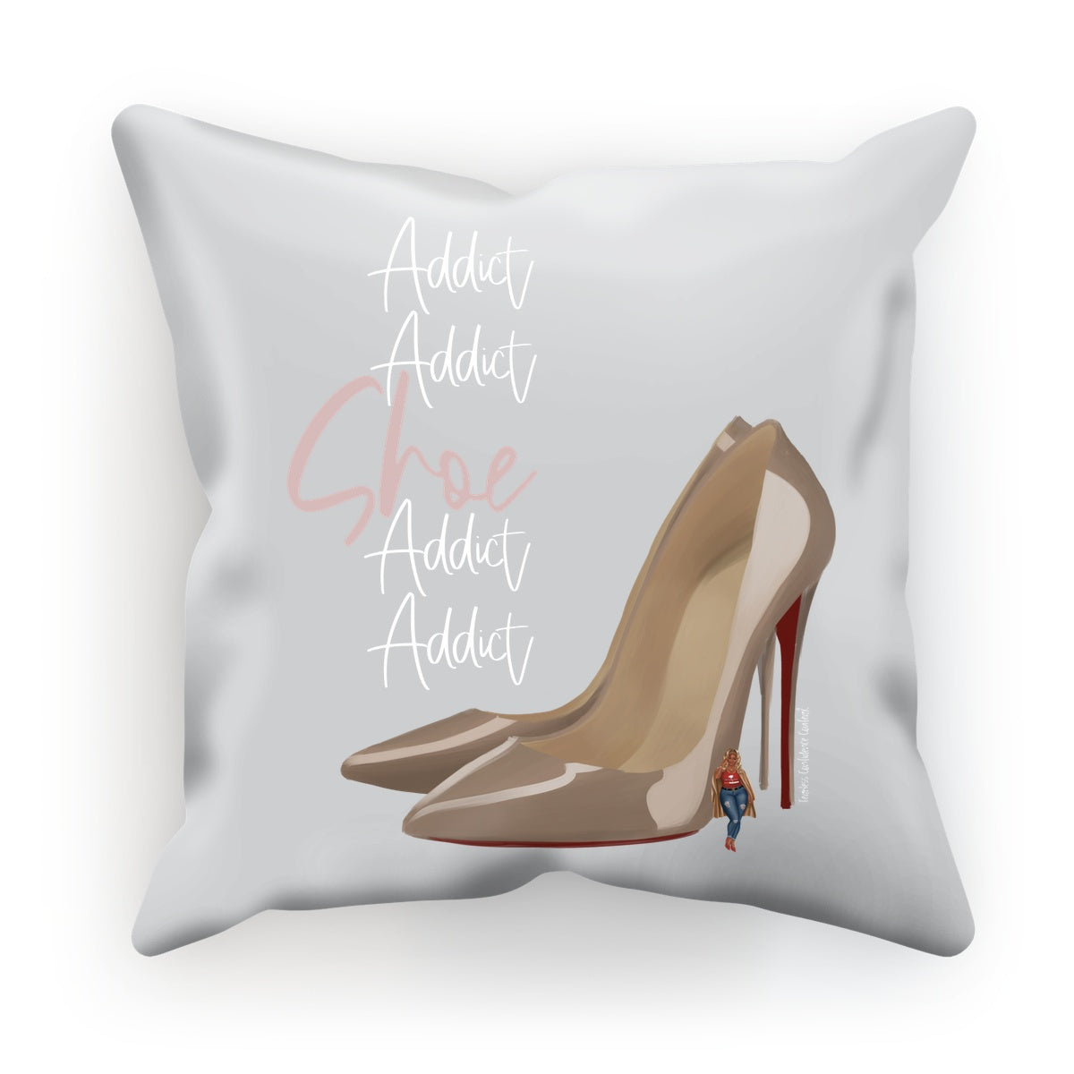 Nude Red Bottoms  Cushion