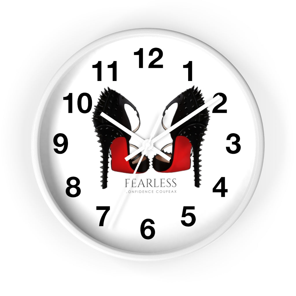 Fearless Confidence Coufeaux Spike Bed Bottoms Heels  Wall clock - Fearless Confidence Coufeax™