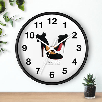 Fearless Confidence Coufeaux High Heels & Bows  Wall clock - Fearless Confidence Coufeax™
