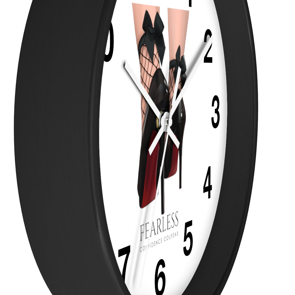 Fearless Confidence Coufeaux Heels & Stockings & Bow Wall clock - Fearless Confidence Coufeax™