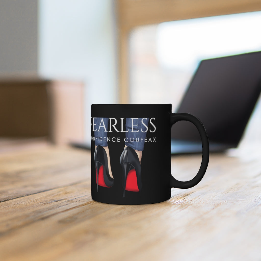 Black mug 11oz - Fearless Confidence Coufeax™