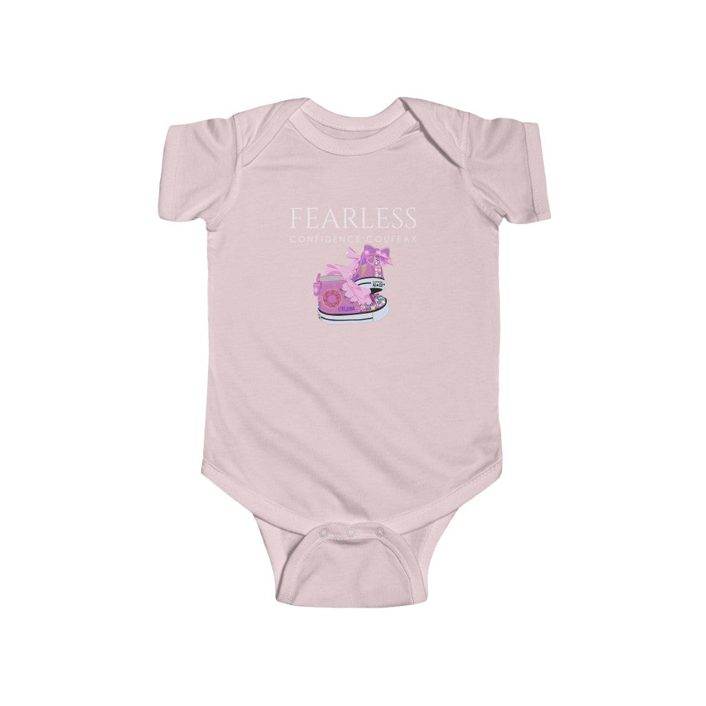 Fearless Confidence Coufeax Sneaker  Baby Girl Onesie - Fearless Confidence Coufeax™