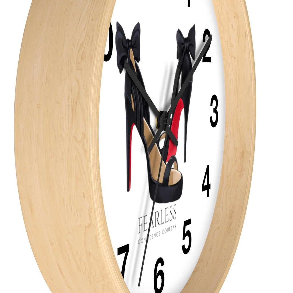 Fearless Confidence Coufeaux  Bows & Heels  Wall clock - Fearless Confidence Coufeax™