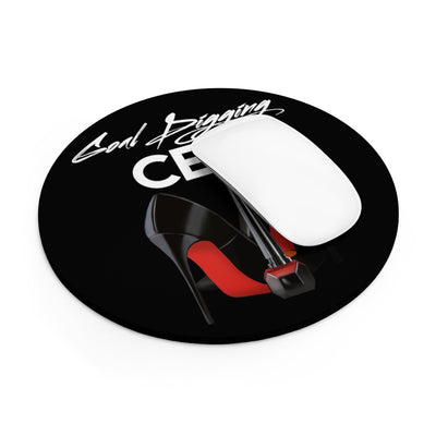 Goal Digging CEO/Black Mousepad - Fearless Confidence Coufeax™