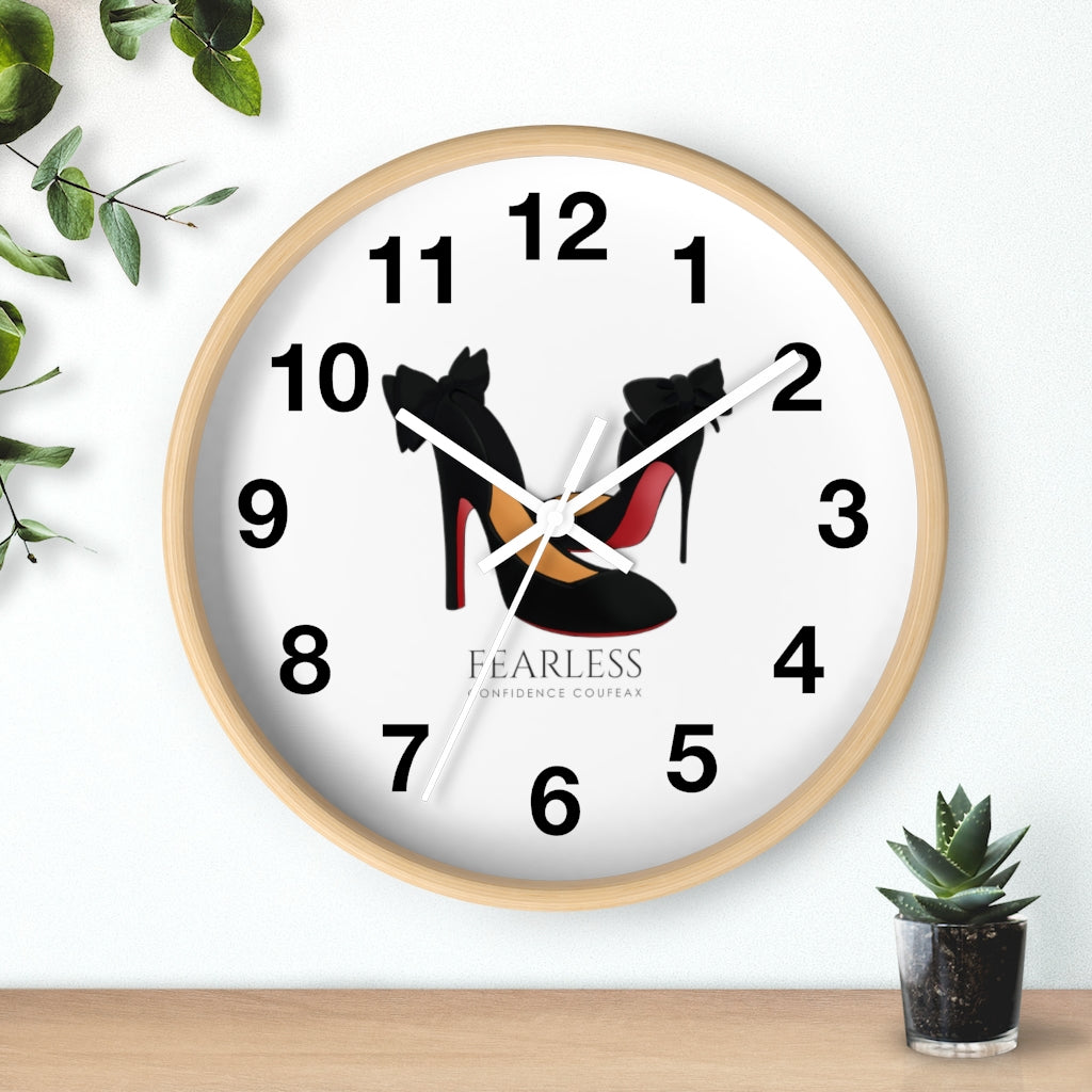 Fearless Confidence Coufeaux High Heels & Bows  Wall clock - Fearless Confidence Coufeax™