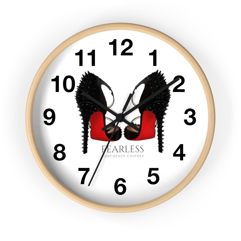 Fearless Confidence Coufeaux Spike Bed Bottoms Heels  Wall clock - Fearless Confidence Coufeax™