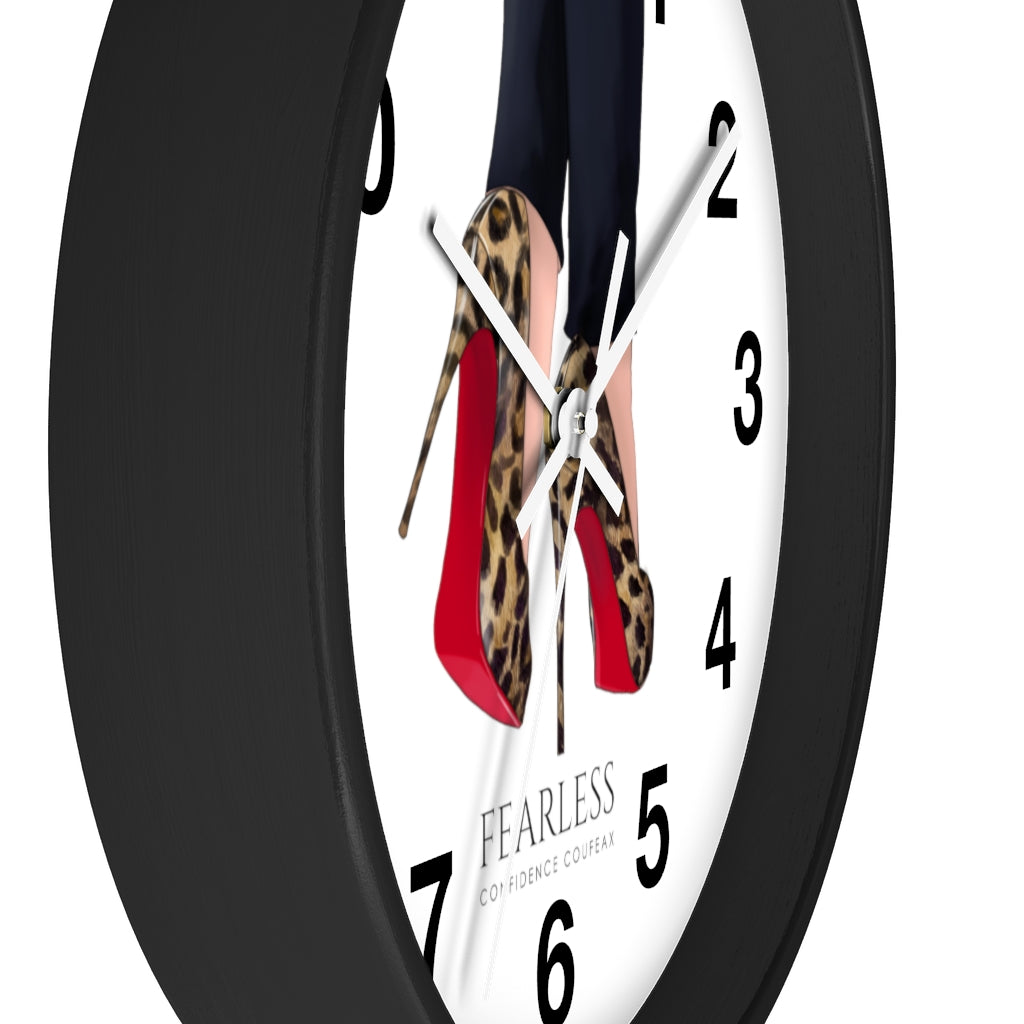 Fearless Confidence Coufeaux  Leopard High Heels  Wall clock - Fearless Confidence Coufeax™