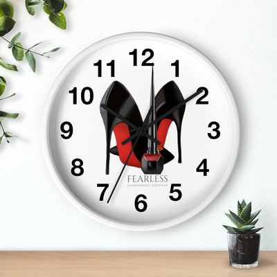 Fearless Confidence Coufeaux Nail Polish & High Heels  Wall clock - Fearless Confidence Coufeax™