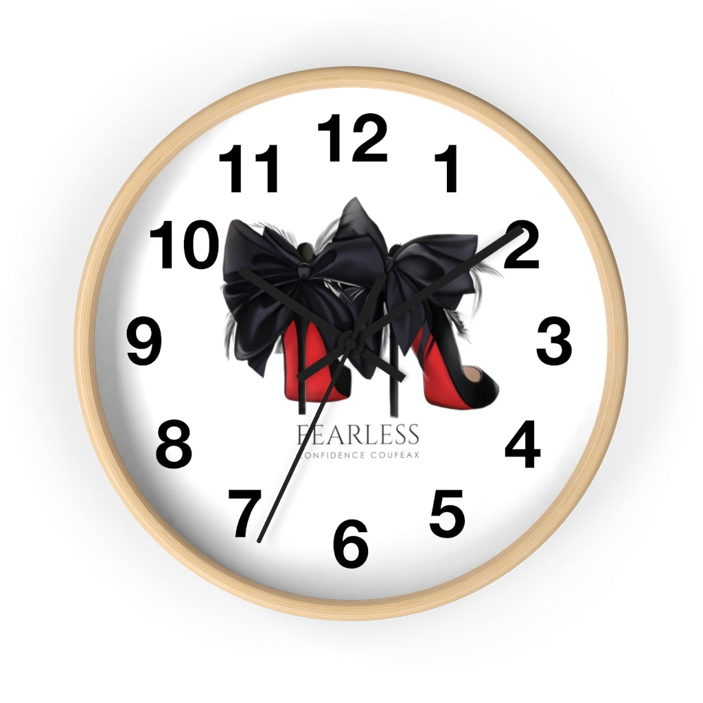 Fearless Confidence Coufeaux Feathered Heels  Wall clock - Fearless Confidence Coufeax™