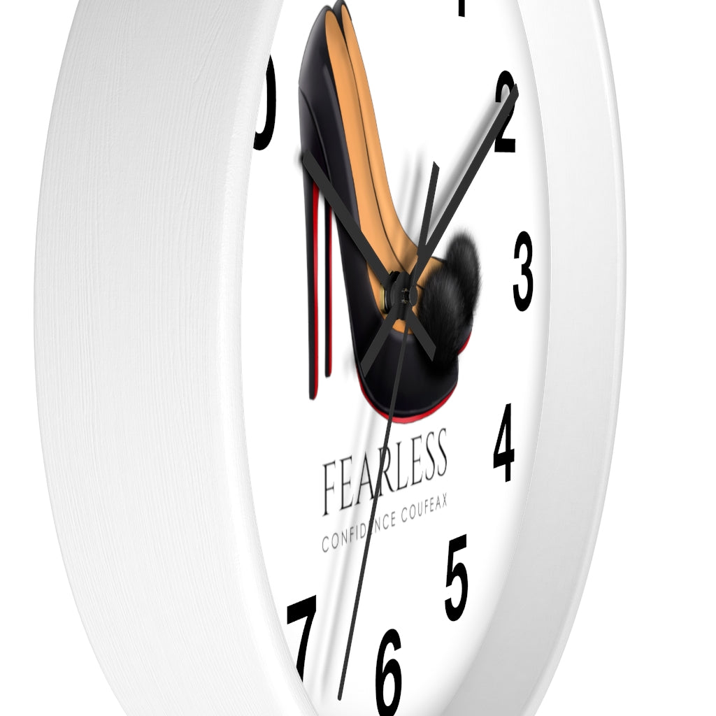 Fearless Confidence Coufeaux Fur High Heels  Wall clock - Fearless Confidence Coufeax™