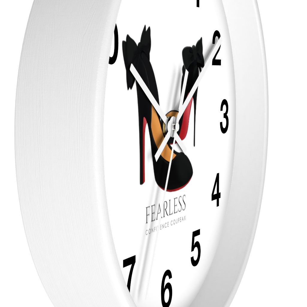 Fearless Confidence Coufeaux High Heels & Bows  Wall clock - Fearless Confidence Coufeax™