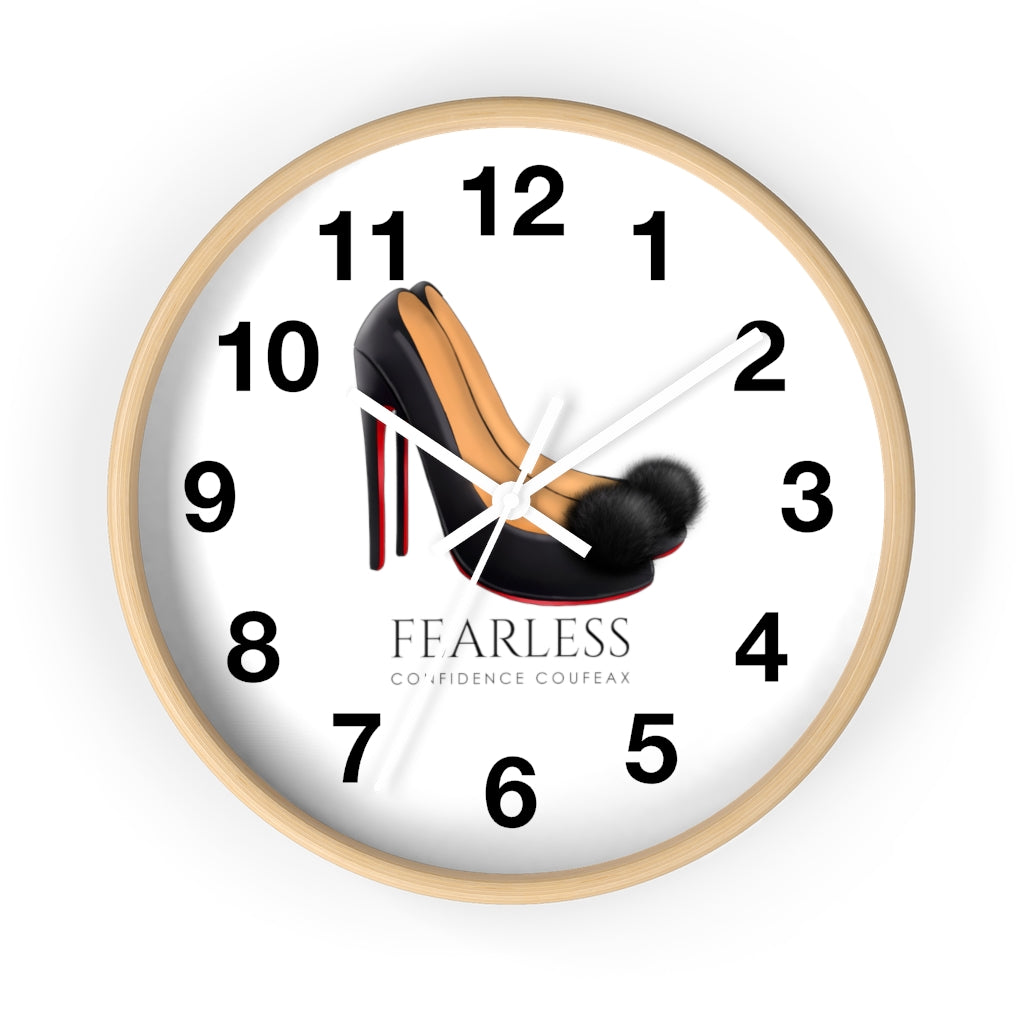 Fearless Confidence Coufeaux Fur High Heels  Wall clock - Fearless Confidence Coufeax™