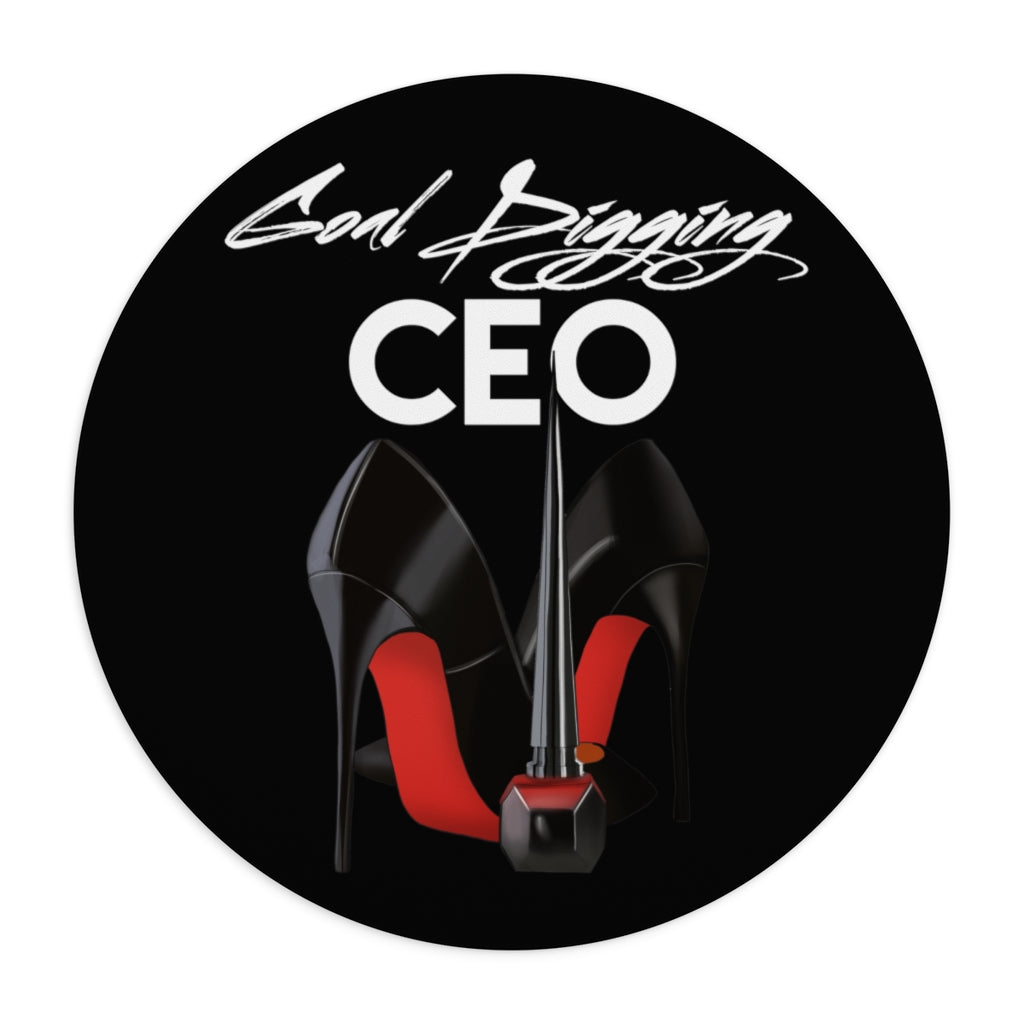 Goal Digging CEO/Black Mousepad - Fearless Confidence Coufeax™