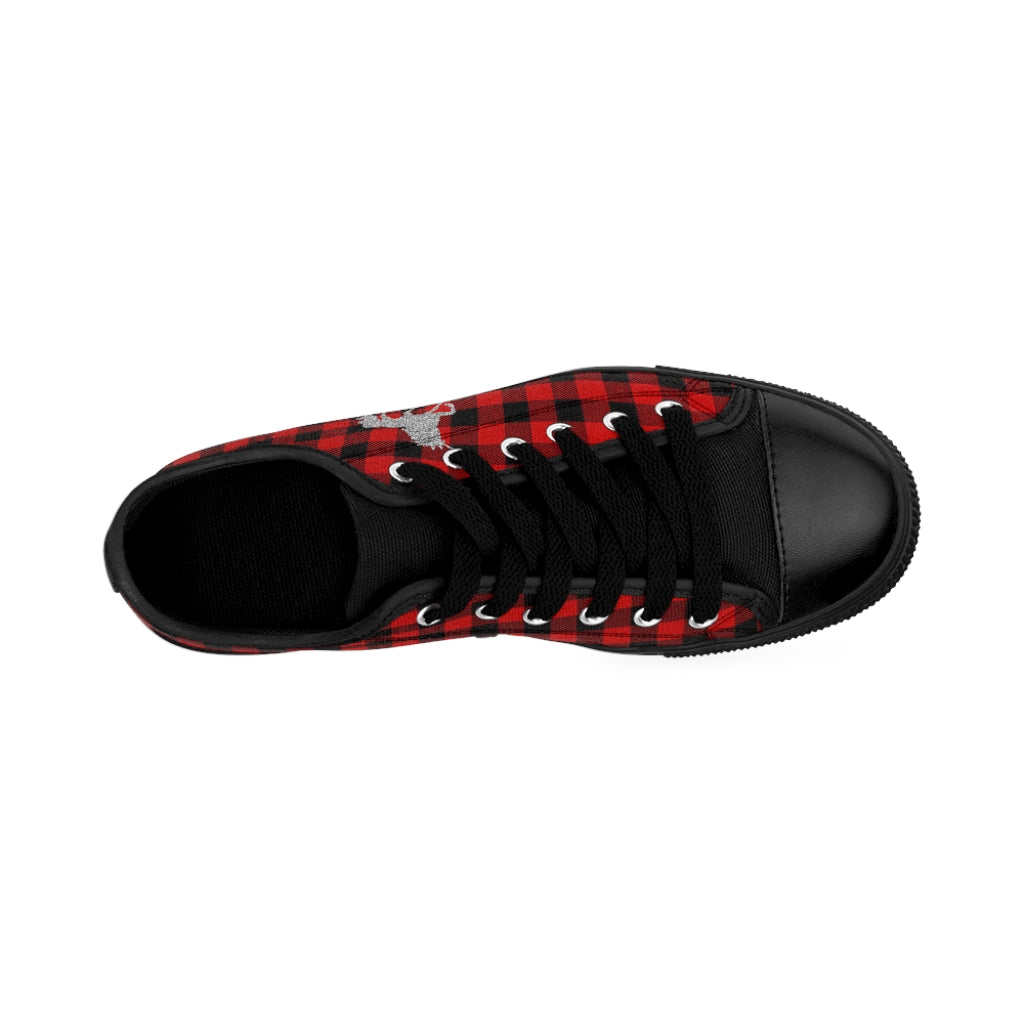 Unicorn/Buffalo Plaid Women's Sneakers - Fearless Confidence Coufeax™