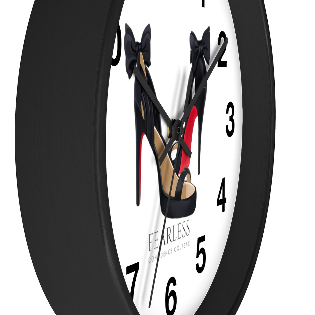 Fearless Confidence Coufeaux  Bows & Heels  Wall clock - Fearless Confidence Coufeax™