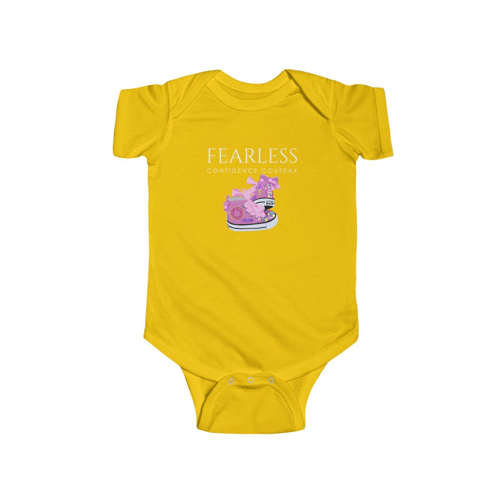 Fearless Confidence Coufeax Sneaker  Baby Girl Onesie - Fearless Confidence Coufeax™