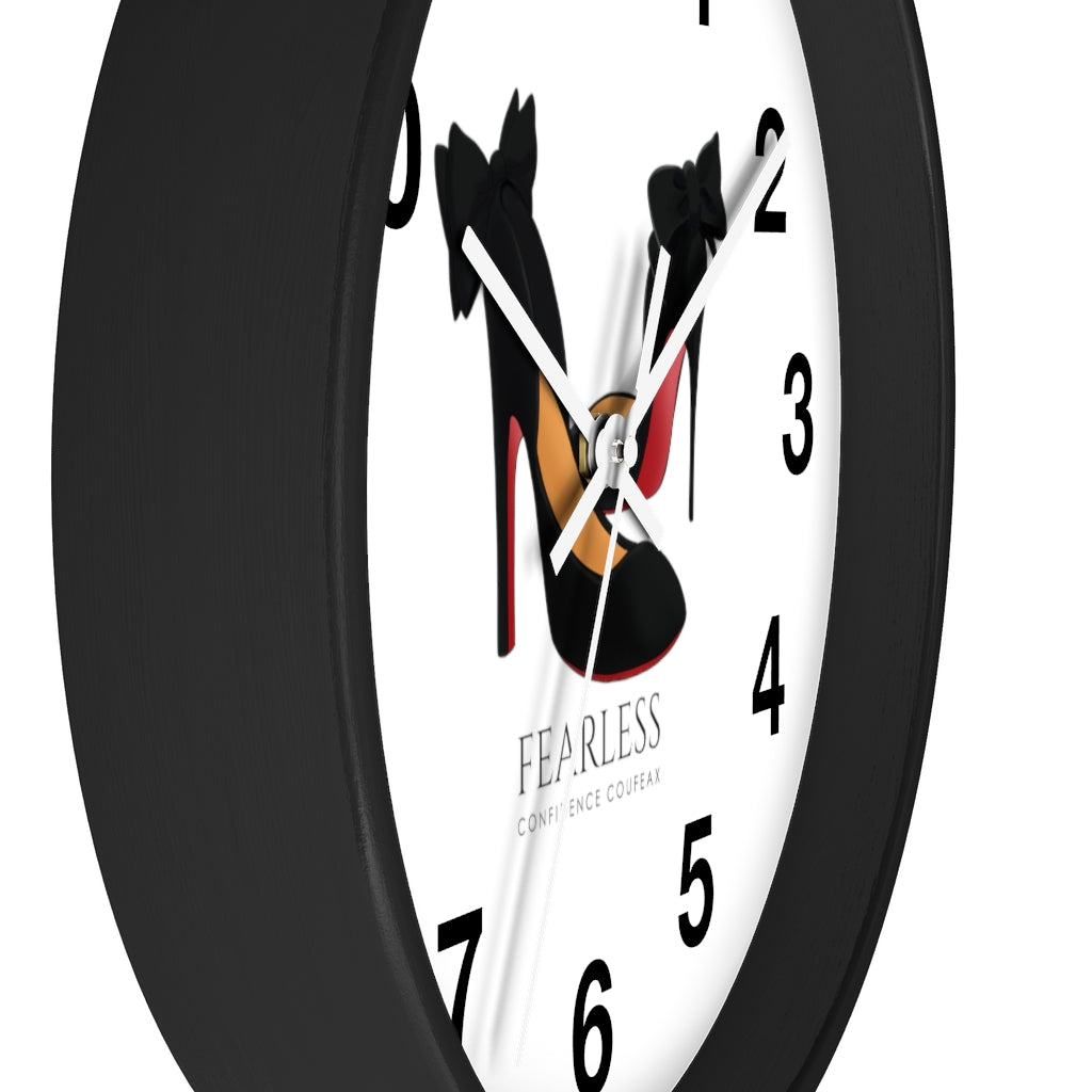 Fearless Confidence Coufeaux High Heels & Bows  Wall clock - Fearless Confidence Coufeax™