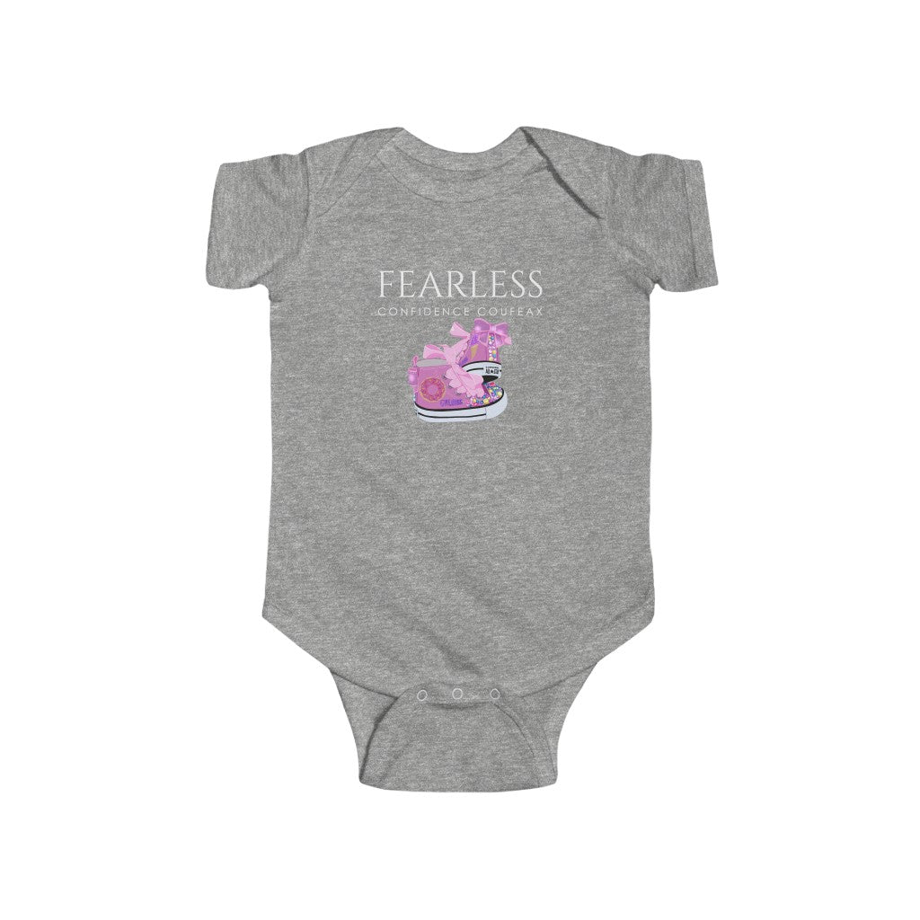 Fearless Confidence Coufeax Sneaker  Baby Girl Onesie - Fearless Confidence Coufeax™