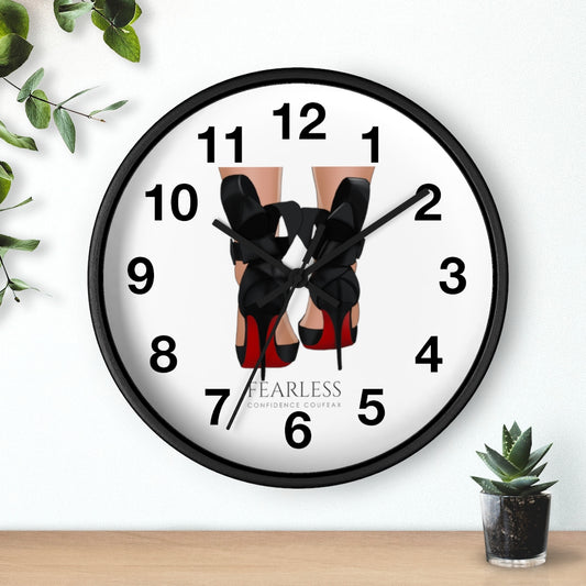 Fearless Confidence Coufeaux Strap Up High Heels  Wall clock - Fearless Confidence Coufeax™