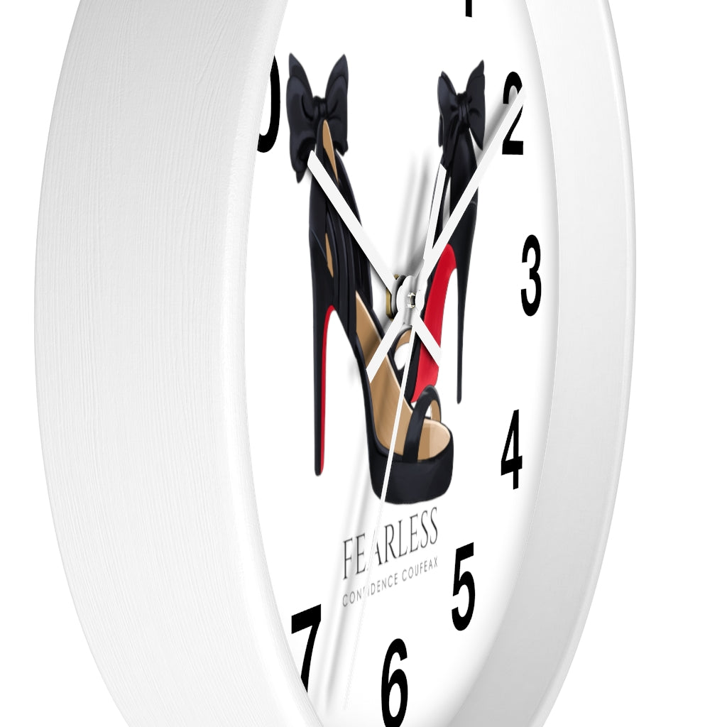 Fearless Confidence Coufeaux  Bows & Heels  Wall clock - Fearless Confidence Coufeax™