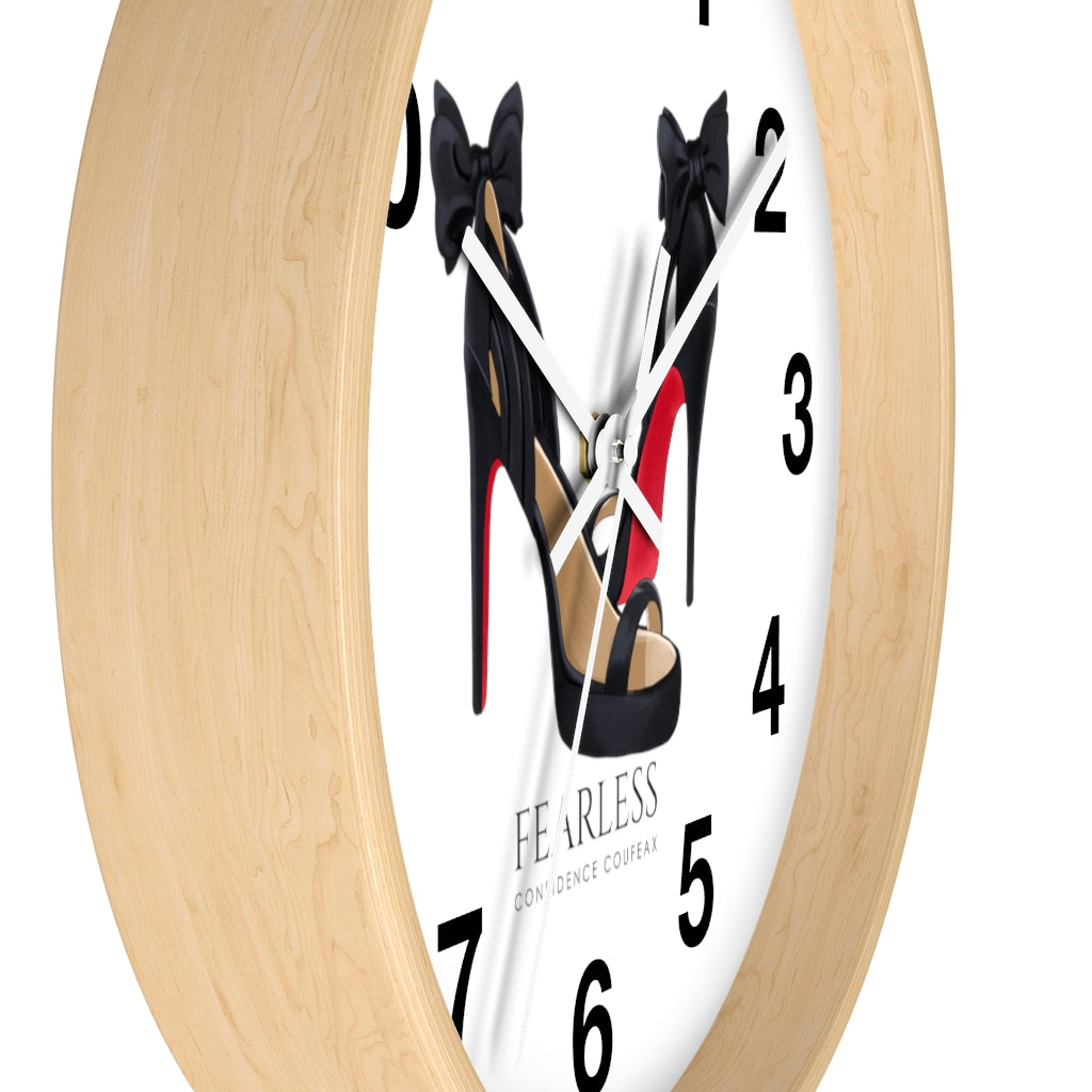 Fearless Confidence Coufeaux  Bows & Heels  Wall clock - Fearless Confidence Coufeax™