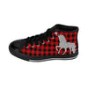 Unicorn & Buffalo Plaid Women's High-top Sneakers - Fearless Confidence Coufeax™