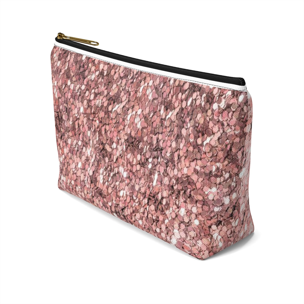 Rose Gold Accessory Pouch w T-bottom - Fearless Confidence Coufeax™