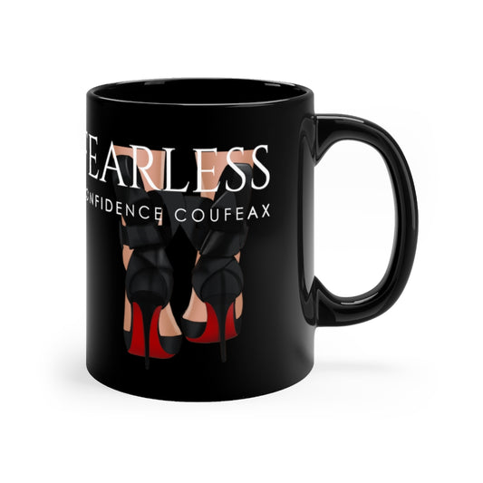 Black mug 11oz - Fearless Confidence Coufeax™