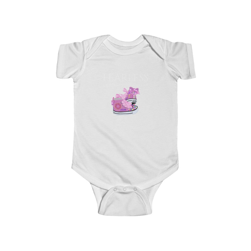 Fearless Confidence Coufeax Sneaker  Baby Girl Onesie - Fearless Confidence Coufeax™