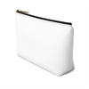 Whit & Gold Boss Lady  Makeup & Accessory Pouch w T-bottom - Fearless Confidence Coufeax™