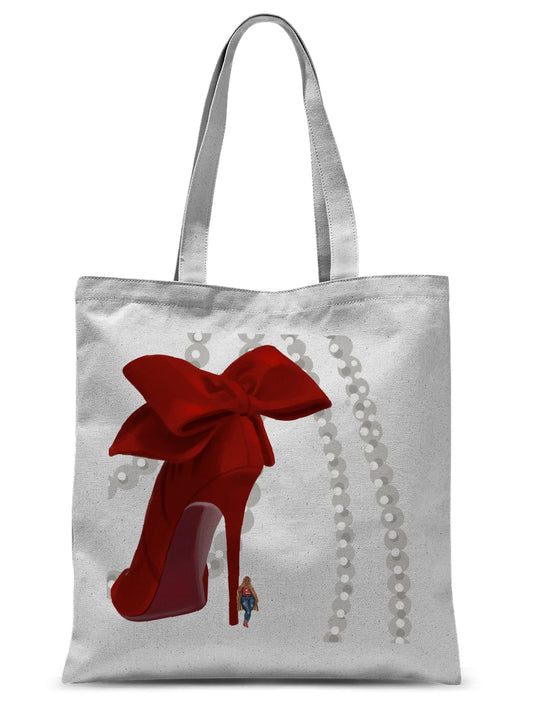 Heels & Pearls Tote Bag - Fearless Confidence Coufeax™