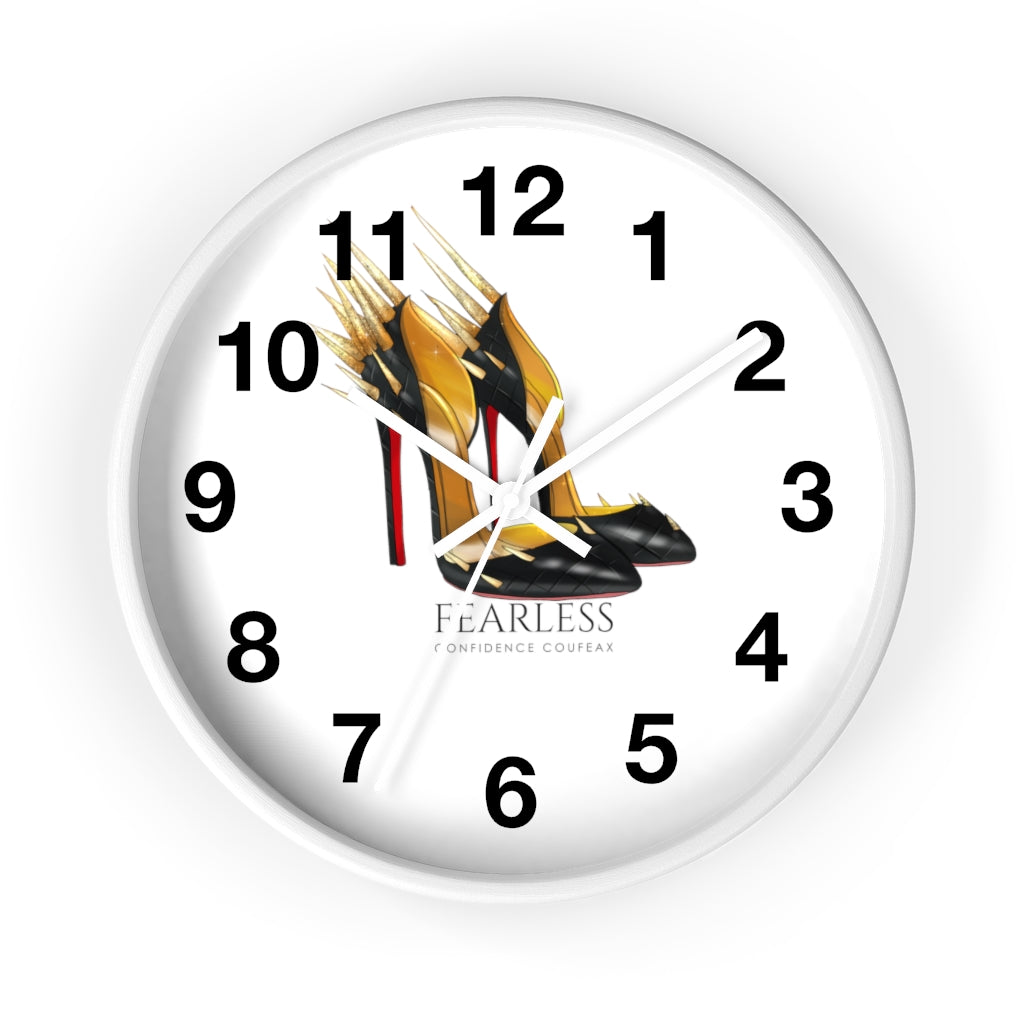 Fearless Confidence Coufeaux Fire Heels  Wall clock - Fearless Confidence Coufeax™