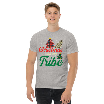 Christmas With My Tribe Men's classic tee - Fearless Confidence Coufeax™
