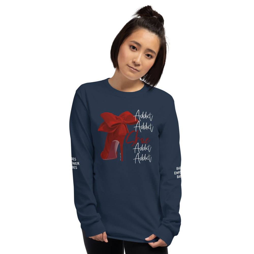 Shoe Addict Long Sleeve Shirt - Fearless Confidence Coufeax™