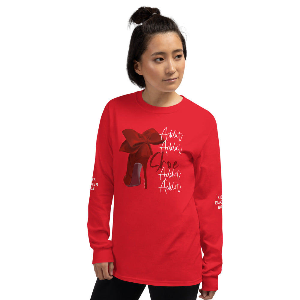 Shoe Addict Long Sleeve Shirt - Fearless Confidence Coufeax™