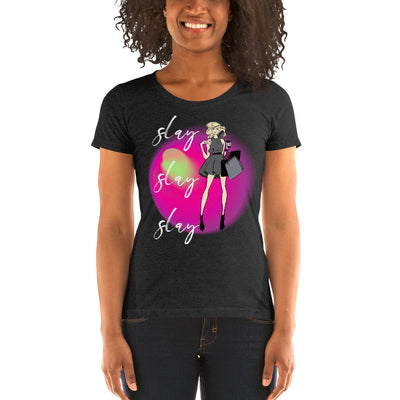 SLAY Ladies' short sleeve t-shirt - Fearless Confidence Coufeax™