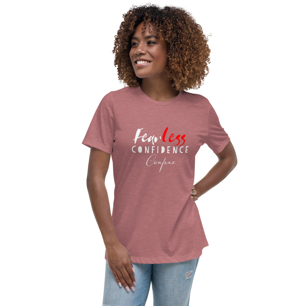 FEARLESS CONFIDENCE COUFEAX Women's Relaxed T-Shirt - Fearless Confidence Coufeax™