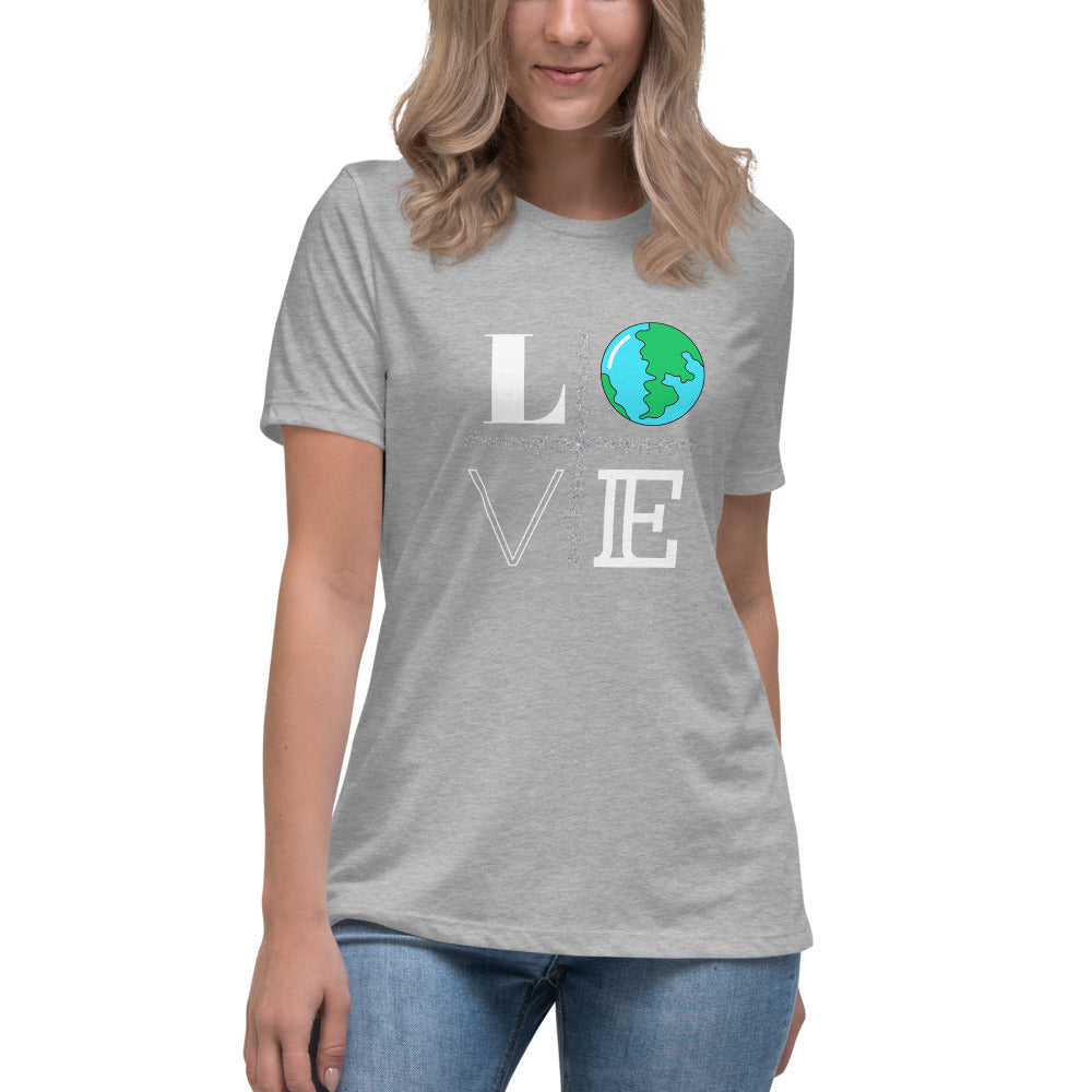 LOVE Women's Relaxed T-Shirt - Fearless Confidence Coufeax™