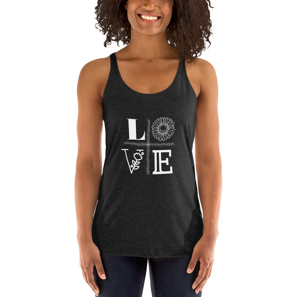 LOVE Women's Racerback Tank - Fearless Confidence Coufeax™