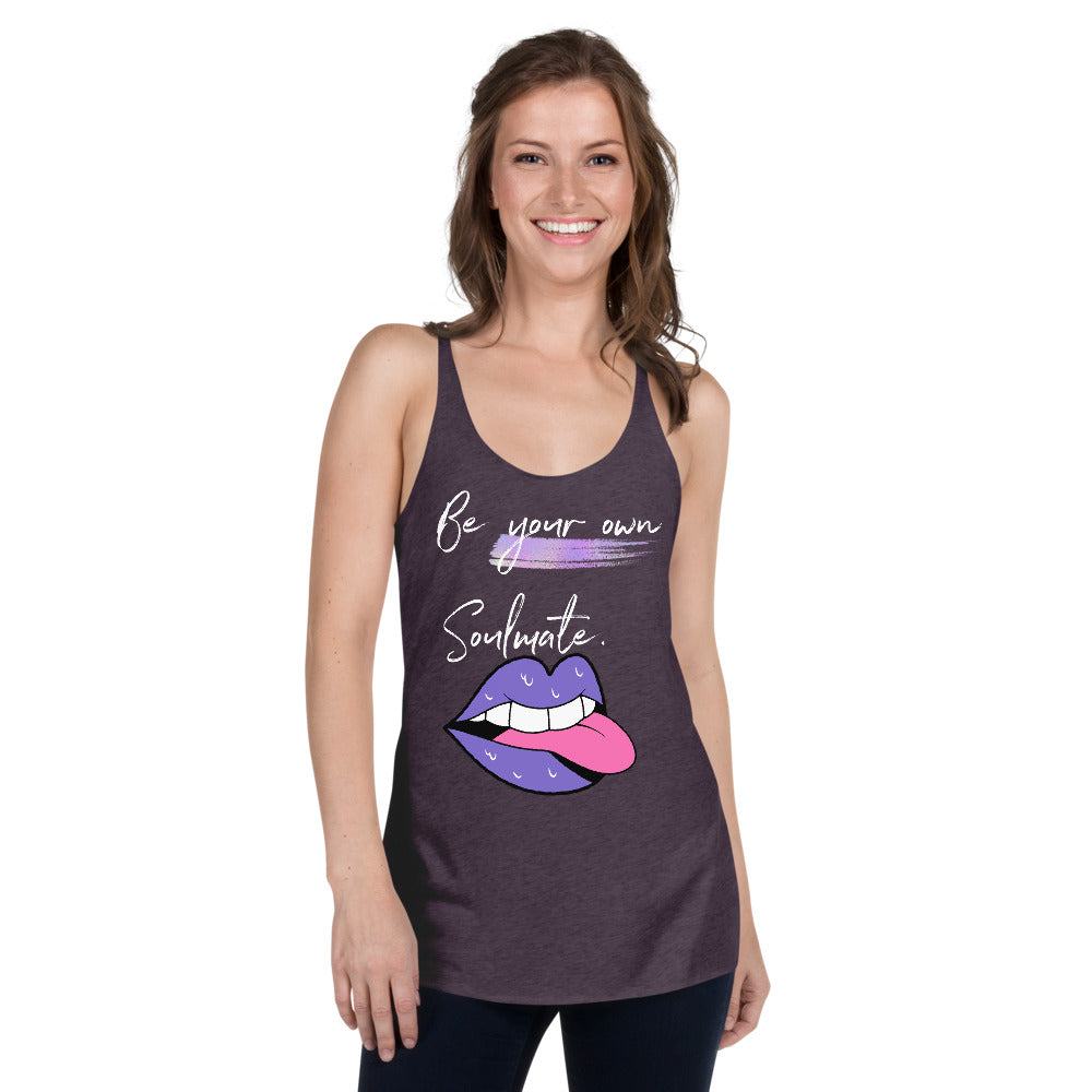 BE YOUR OWN SOULMATE Women's Racerback Tank - Fearless Confidence Coufeax™