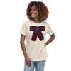 Women's Bow Relaxed T-Shirt - Fearless Confidence Coufeax™