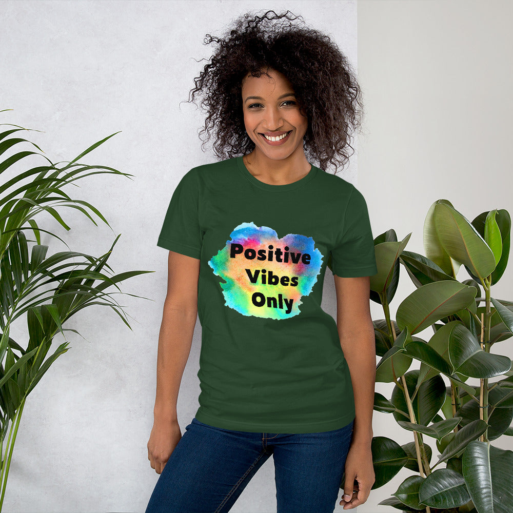 POSITIVE VIBES ONLY T-Shirt - Fearless Confidence Coufeax™