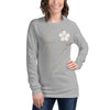 Pearl & Necklace Long Sleeve Tee - Fearless Confidence Coufeax™