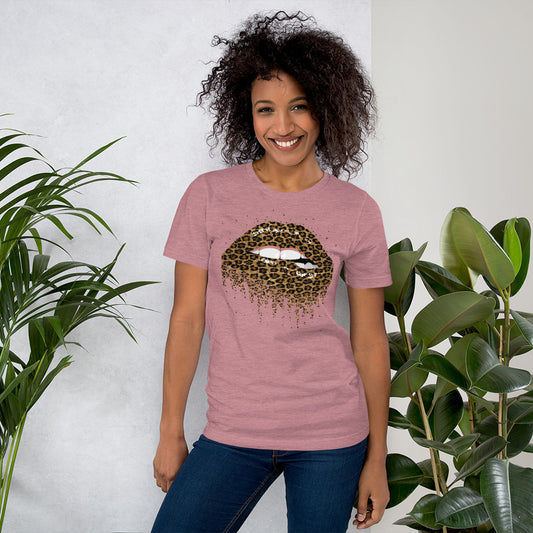 LEOPARD LIPS T-Shirt - Fearless Confidence Coufeax™