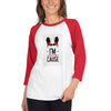IM A RABEL WITHOUT A CAUSE 3/4 sleeve raglan shirt - Fearless Confidence Coufeax™