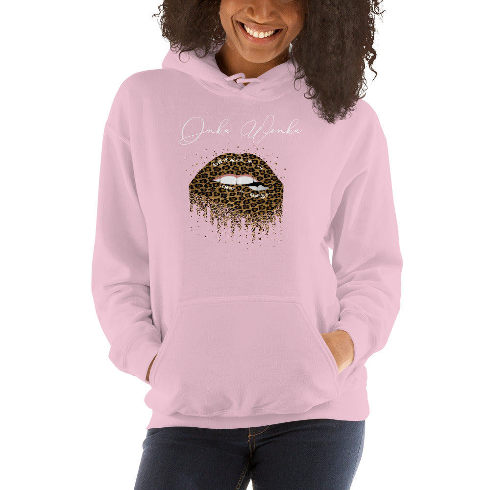 ONKA WONKA LEOPARD LIPS Hoodie - Fearless Confidence Coufeax™