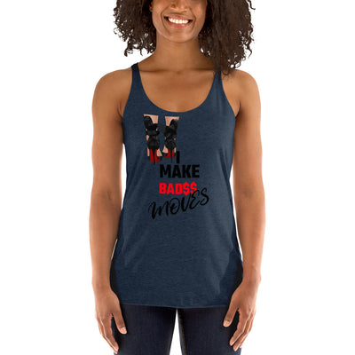 I Make Money Moves Women's Racerback Tank - Fearless Confidence Coufeax™