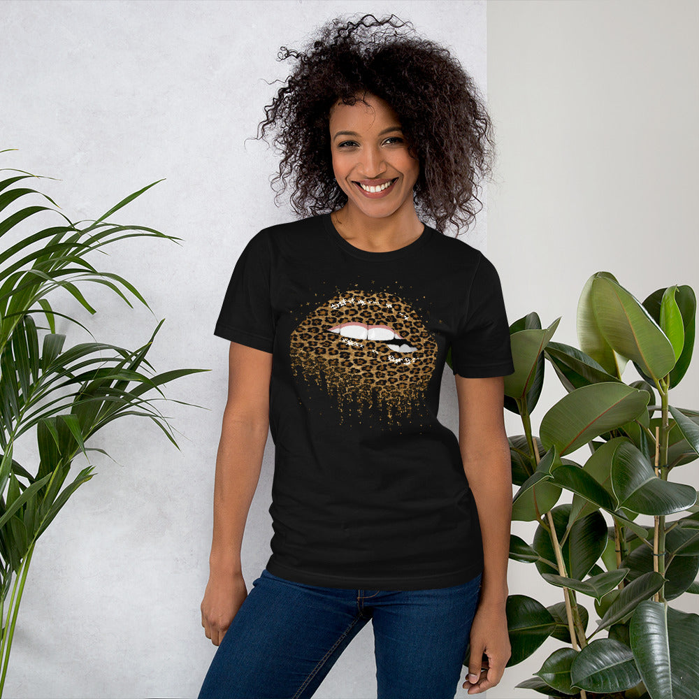 LEOPARD LIPS T-Shirt - Fearless Confidence Coufeax™