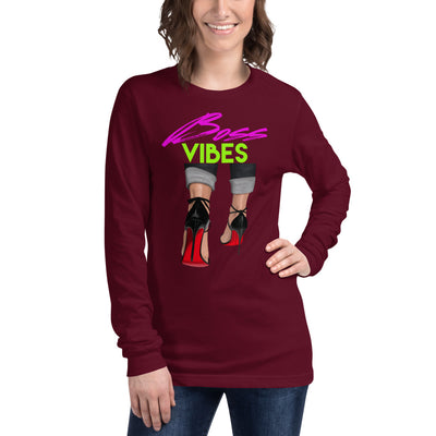 Boss Vibes  Long Sleeve Tee - Fearless Confidence Coufeax™